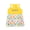 Yellow Floral, variant on Oodles Pink Striped Cherries Pleated Tennis Spring Dog Dress, XS