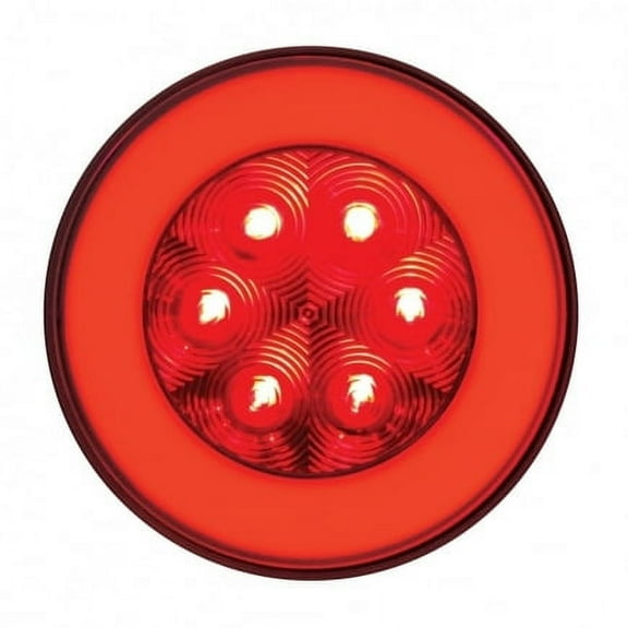 United Pacific 21 LED 4 in Stop, Turn & Tail in GLO in Light - Red LED/Red Lens Led 37132