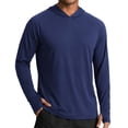 thumbnail image 3 of COOFANDY Mens Sun Protection Shirts UPF 50+ Long Sleeve Fishing Hiking Rash Guard Shirts Summer Sunproof Thin Hoodies, 3 of 6