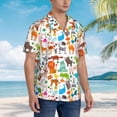 thumbnail image 5 of Haiem Animals Printed Hawaiian Shirt for Men - Men’s Casual Beach Summer Shirts - Stretch Fabric with Modern Fit-Large, 5 of 9