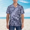 thumbnail image 4 of Snow Covered Trees Hawaiian Shirts For Men, Summer Short-Sleeve Relaxed-Fit Button-Down Shirts Xx-Large, 4 of 9