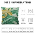 thumbnail image 5 of BANET Luxurious Style Leaf Pattern Pillowcase for Home Decoration, Digital Printed Square Cushion Cover, Perfect for Living Room and Bedroom Pillowcase. White, 5 of 5