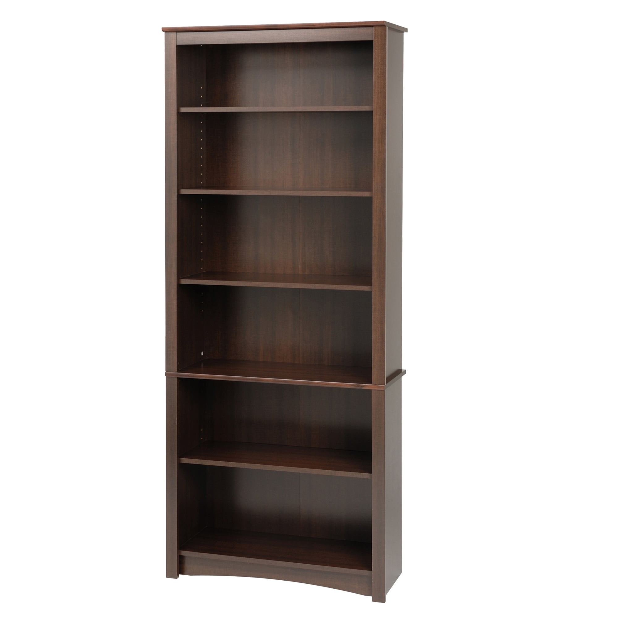 Prepac Home Office 6-shelf Bookcase, Espresso