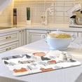 thumbnail image 6 of Yayeee Dish Drying Mat for Kitchen Counter 16"x18" Microfiber Absorbent Pad, Beige Snow Houses, 6 of 7