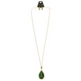thumbnail image 2 of Mi Amore Necklace-Earring-Set Green/Gold-Tone, 2 of 3