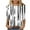White 1, variant on Turilly Womens 3/4 Sleeve Tops Fashion Ladies Floral Printed T-Shirt 3/4 Sleeves Blouse Round Neck Casual Top White L