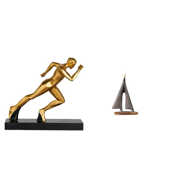 Figura Abstracta Moderna De Un Velero, Ideal Para Decorar La Entrada De Casa, La Mesa De La Entrada O El Escritorio De La Sala De Estar De Un Hotel.