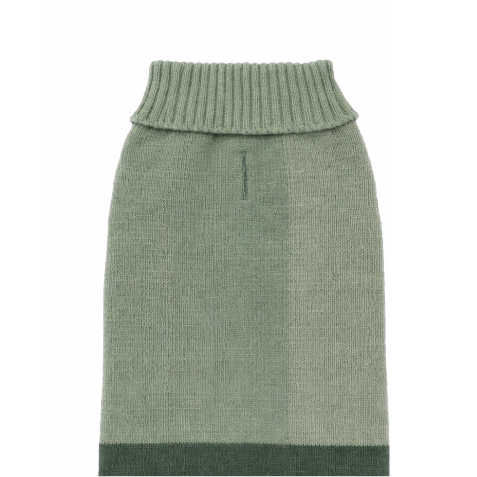 One Paw, Pull à col roulé côtelé vert sauge pour chien , couleur sauge, doux et chaud, plusieurs tailles disponibles, pour chiens