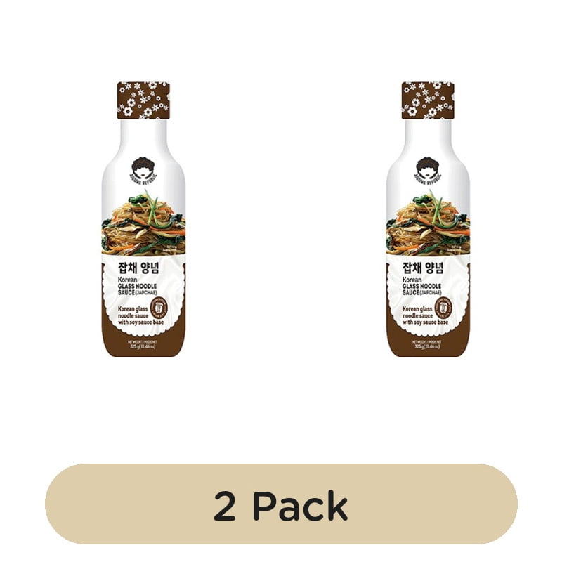 AJR Japchae Korean Soy Stir Fry Sauce 300g, British Import (Pack of 2)