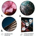 thumbnail image 3 of Designart "Blue Pink Animal Hummingbird" Animals Metal Wall Art, 3 of 5