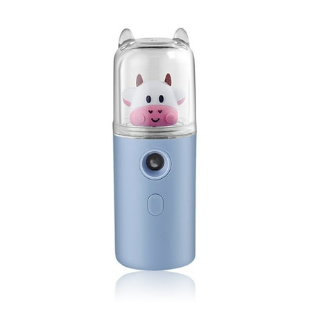 

2Pcs Mist Sprayer Rechargeable Moisturizing 30ml Humidifier Fogger Face Steamer Traveling Camping Skin Care Tool Type 1 Blue