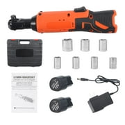 Power Tool Kit with Right Angle Ratchet - 12V Cordless Impact Wrench Set