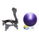 thumbnail image 5 of Silla con pelota de Yoga, asiento de pelota de Yoga, resistente, estable con tornillos, silla con pelota de Yoga para Fitness, silla de oficina para Púrpura, 5 of 8