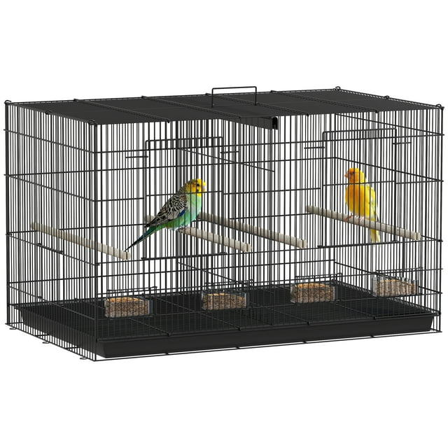 PawHut 18" H Bird Cage, Parakeet Cages for Budgie, Lovebird, Canary