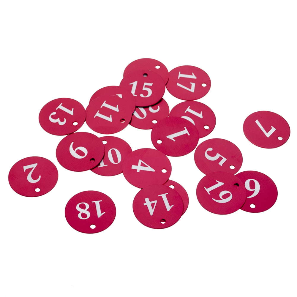 Aspire 50Pcs Aluminum Alloy Numbered Key Chains, Door Locker Number ID Tags 1 to 50
