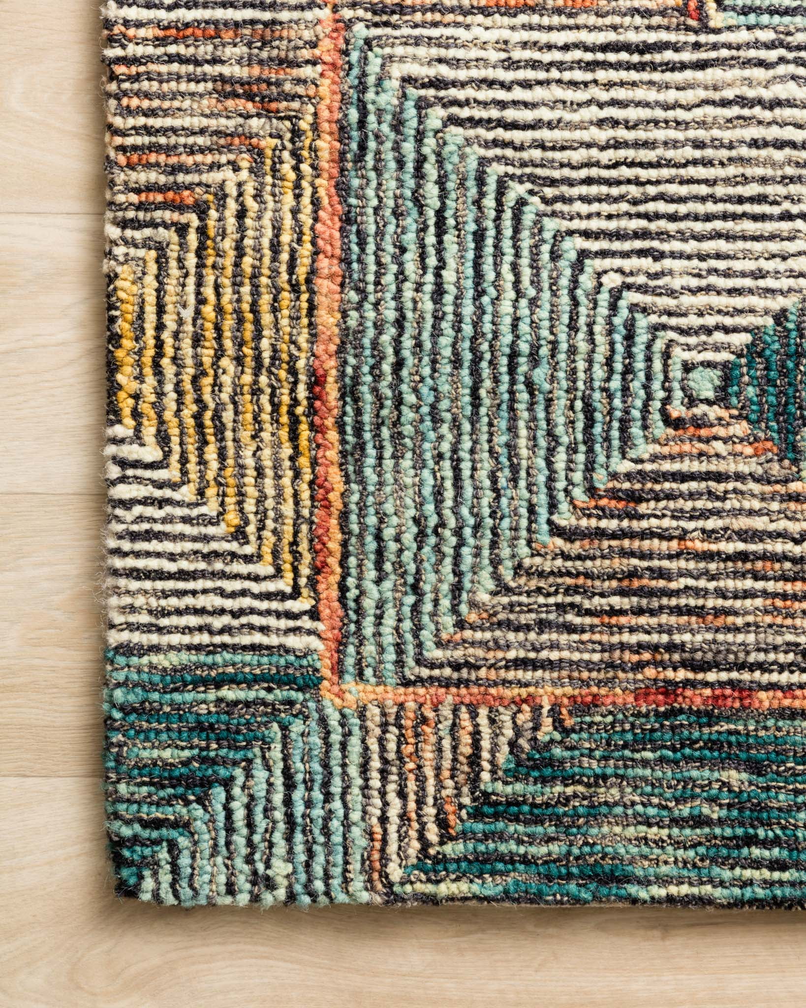 Loloi Spectrum Geometric Lagoon / Spice Area Rug