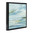 thumbnail image 4 of Stupell Industries Cloudy Blue Beach Impression Landscape & Nature Painting Black Floater Framed Canvas Art Print Wall Art, 18 x 18, 4 of 10