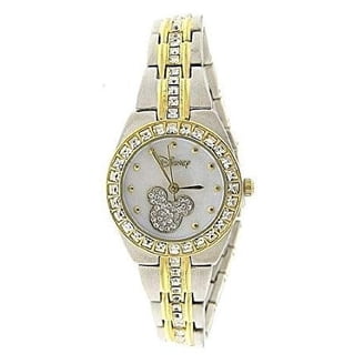 Disney Mickey and Minnie Mouse Women’s Crazy In Love Silver Alloy Watch Disney Parks Valentine Mickey and Minnie in Love Watch by  main image 3