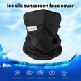 thumbnail image 3 of Ettsollp Breathable Face Guard Face Guard Soft Sweat Absorption Uv Protection Breathable Ice Silk Sunscreen Face Protector Cover for Women Men Sunscreen Face, 3 of 8