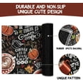 thumbnail image 7 of Fall Thanksgiving Pumpkin Kitchen Rugs Set of 2,Pumpkin Spice Coffee Farmhouse Floor Mats and Rugs Non Skid Washable for Autumn Kitchen Home Decor (17"x47"+17"x30"), 7 of 7
