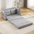 thumbnail image 5 of LUCKHAO 3-in-1 Upholstered Convertible Futon with Side Pockets & Cup Holder for Living Room, 5 of 9