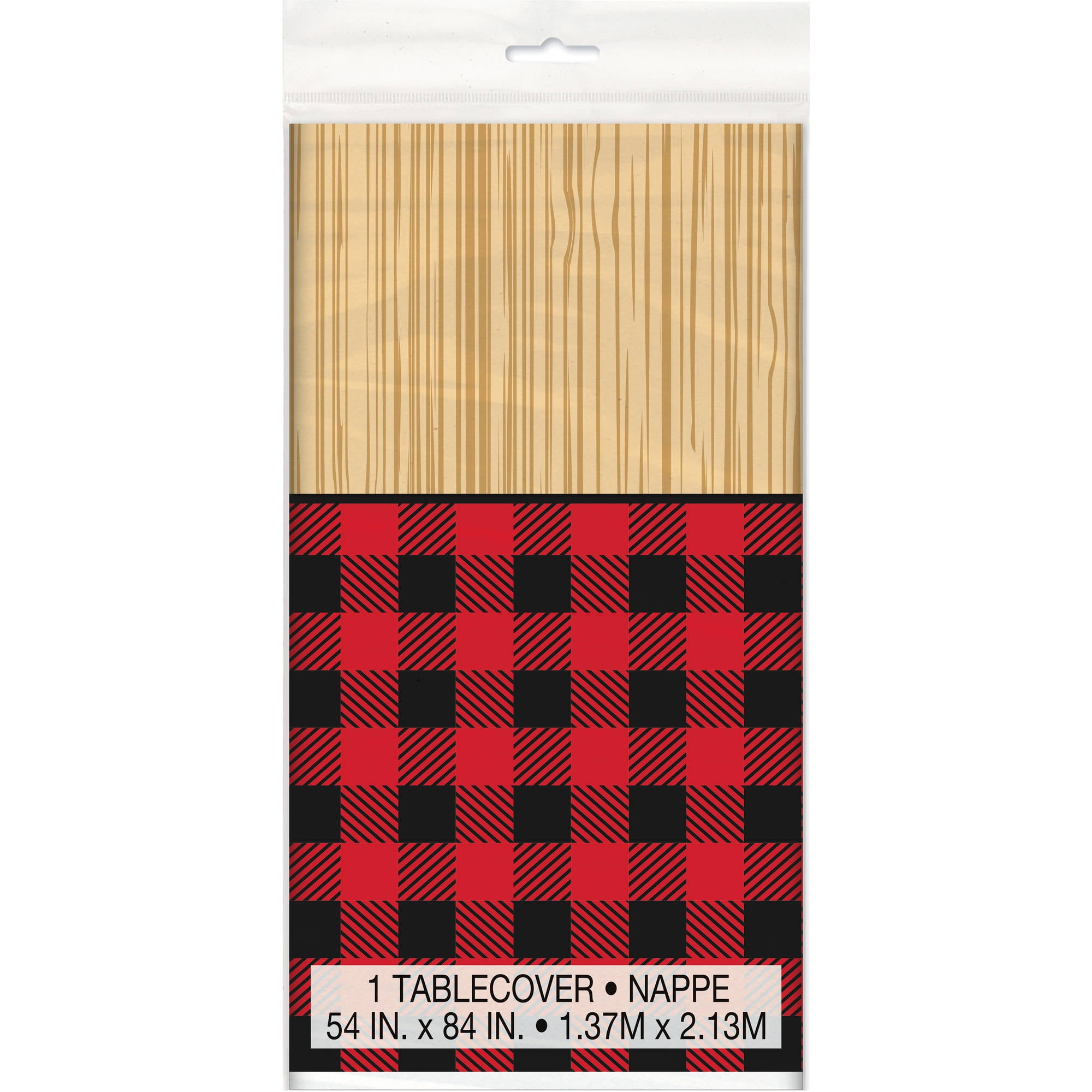 Buffalo Plaid Lumberjack Plastic Party Tablecloth 84 X 54in Buffalo Plaid Lumberjack Plastic Party Tablecloth 84 X 54in Com