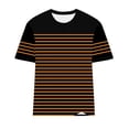 thumbnail image 6 of Hilenly Women's Short Sleeve Striped Shirt Summer Crewneck T Shirts Basic Tees Tops, 6 of 7