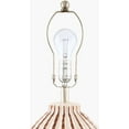 thumbnail image 3 of Livabliss Table Lamps, 22" Stratos Rustic Bedside Nightstand Table Lamp for Bedroom Living Room Office, Brown Body with White Shade (22"H x 15"W x 15"D), 3 of 5