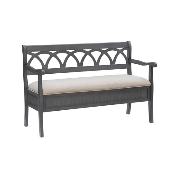Powell Elliana Storage Bench Grey
