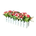 thumbnail image 5 of Grandest Birch 1 Bouquet Artificial Carnation Flower Wooden Fence DIY Stage Party Holiday Decor, 5 of 5