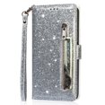 thumbnail image 2 of Case for FOXDOCK Samsung Galaxy S23 Plus Glitter Zipper Wallet Case with Short Hand Strap, 2 of 4