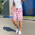 thumbnail image 6 of Pofeuu Pink bows Print Men's Soft Woven Elastic Waistband Sleep Pajama Short-3X-Large, 6 of 6
