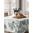 thumbnail image 6 of Sage Green Spring Floral Table Cloth, Waterproof Tablecloth for Rectangle Tables, Watercolor Elegant Pastoral Flowers Reusable Washable Fabric Table Cover for Restaurant Kitchen Dining Tables 60"x84", 6 of 9
