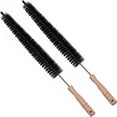 thumbnail image 6 of 2-Pack 18" Flexible Radiator Brush with Wooden Handle, Dryer Lint Brush & Refrigerator Coil Cleaning Brush for Narrow Gaps, Vent Cleaner & Duster, 6 of 9