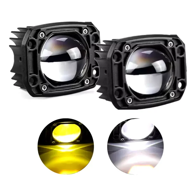 2 Faros Led Premium Auto Moto Exploradora Potente Auxiliar
