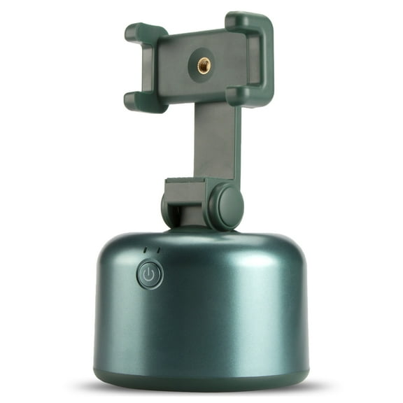 Smart Selfie Holder 360 Degree Rotation Auto Face Object Tracking Live Stream Holder Video Vlog Shooting for iPhone Android Smartphone, Black