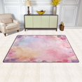 thumbnail image 3 of Non-Slip Area Rug 60"x39" Indoor Washable Floor Mats Carpet Printed for Living Room, Bedroom, Home Decor Colorful Pastel Floral Pattern, 3 of 7