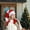 A1820 Vacemry under $5, variant on Vacemry Under $5 Extra Long Adult Christmas Hat, Plush Santa Hat and Scarf Combination, Oversized Festive Headwear for Christmas Party, Costume Accessory for Holiday Celebration
