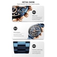 thumbnail image 2 of Reloj Curren Technos 8355 para hombre con esfera azul de acero inoxidable S, 2 of 8