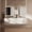 Glossy White, variant on Geneva 24 in W x in D Glossy White Single Bath Vanity Cultured Marble Countertop and 18 in Mirror