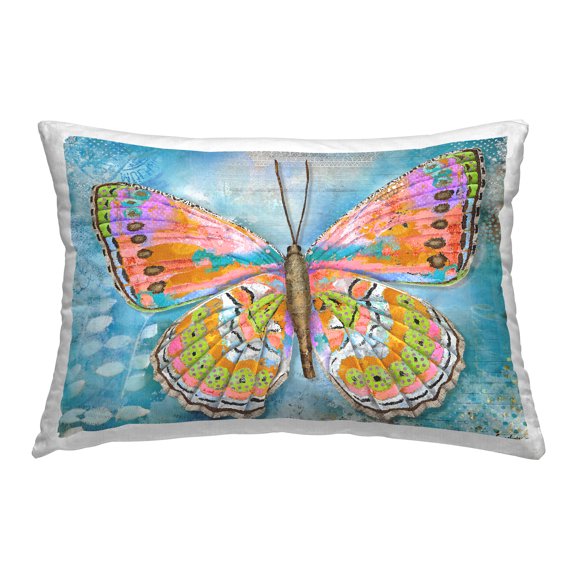 Stupell Industries Celebration Butterfly Wings Decorative Printed Throw Pillow Design by Jennifer Lambein.