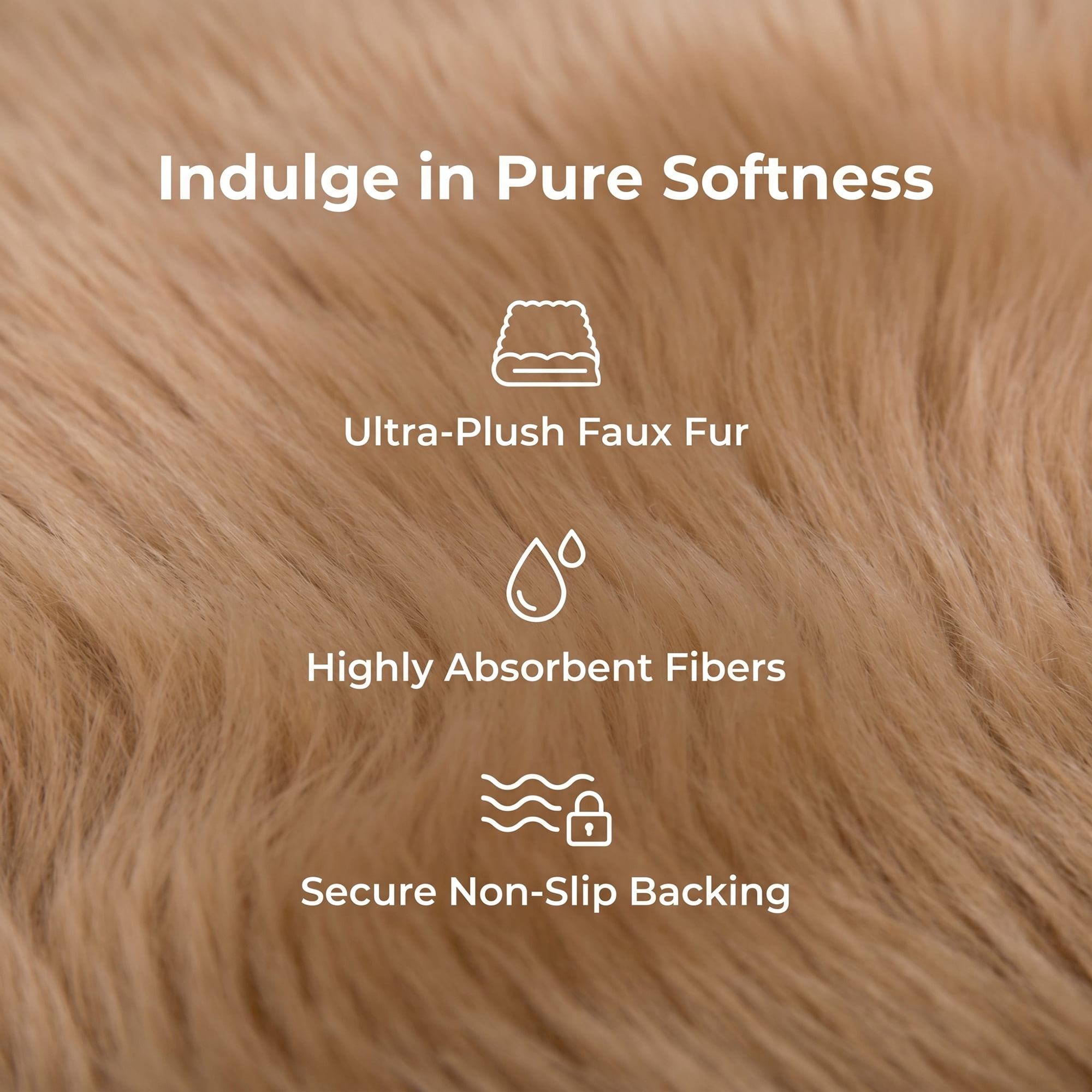 Unique Bargains Shaggy Area Rug Ultra Fluffy Non-Slip Fuzzy Carpet 35" x 24" Khaki