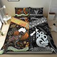 thumbnail image 5 of Nueva Zelanda Maori Aotearoa y Australia Aborigen Ropa de cama Conjunto Negro, 5 of 5