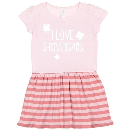

Inktastic I Love Shenanigans Gift Toddler Girl Dress