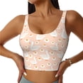 thumbnail image 2 of Haiem Geese and Flower Pattern Womens Sports Bra - U Neck Padded Low Impact Yoga Bra Workout Crop Top Gym Moisture-Wicking Workout Vest -, 2 of 9