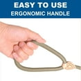 thumbnail image 6 of Premium Leather Handle Dog Leash, Strong Durable Nylon Dog Leash Heavy Duty for Dog Training, Long Line Leash with Comfortable Handle for Large, Medium & Small Dogs, khaki, 6 of 8