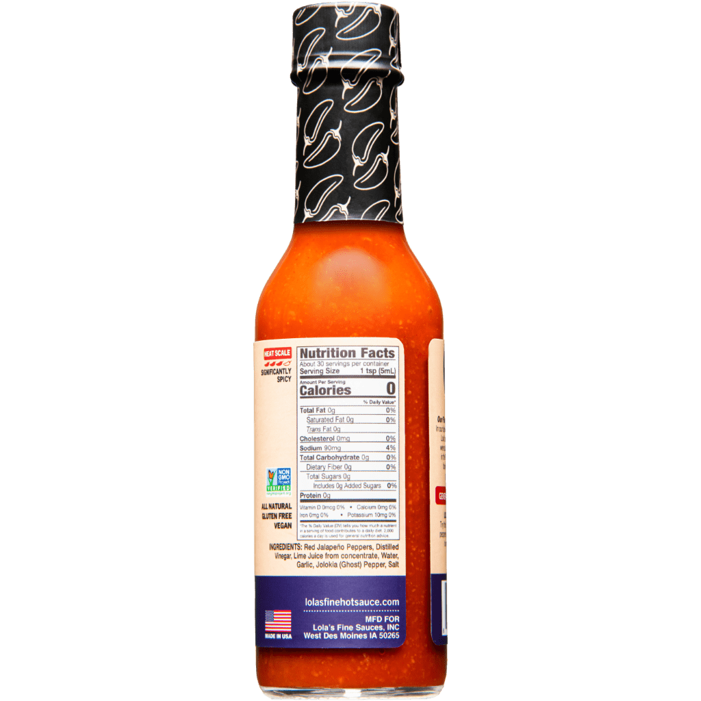 Lola's Fine Hot Sauce - Ghost Pepper - 6 Pack Bundle