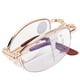 thumbnail image 4 of Gafas de Lectura Multifocales Progresivas Ccdes Con Bloqueo de Luz Azul Marco Dorado 300, 4 of 8