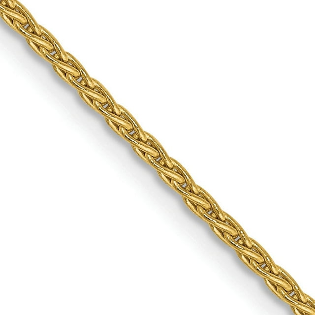 14k Yellow Gold 18 Inch 1.5mm Parisian Wheat Chain Necklace Pendant Charm Spiga