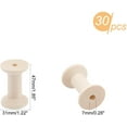 thumbnail image 4 of 30pcs Wood Spools 1.85 Inch Unfinished Empty Spools Weaving Bobbins Empty Thread Spool Wooden Craft Spools, 4 of 7